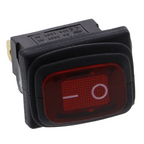 KCD-1 Wippschalter - 12 x 18,8 mm, IP67, beleuchtet, 16 A