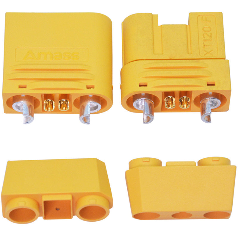 XT120 Steckverbinder Set - 2x Stecker, 2x Buchse, 2x Abdeckung, 120 A