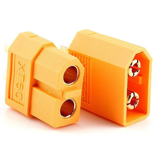 XT60 Stecker und Fassung - Lötfahnen, 60 A, 6-50 V DC