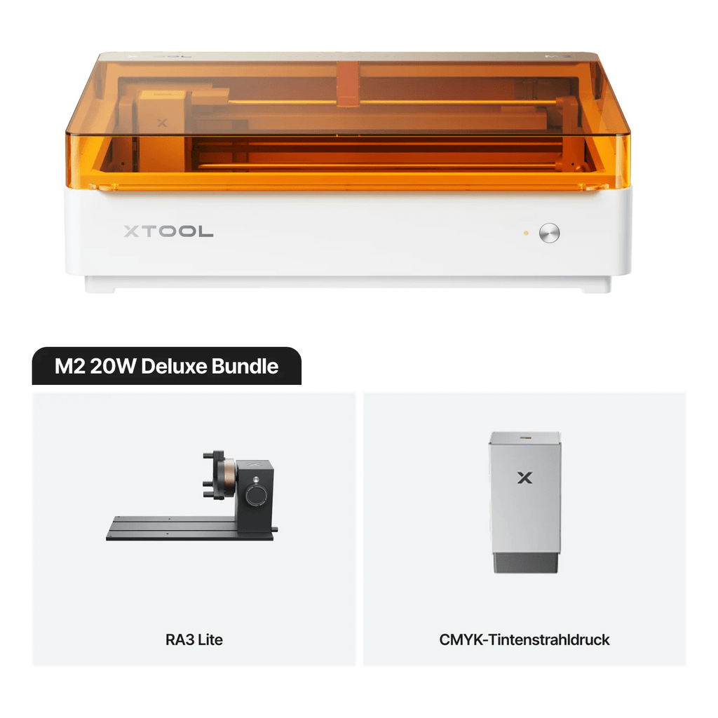 XTool M2 20 W Lasergravierer - Diodenlaser, 426 x 320 mm, verschiedene Ausführungen - F26111404 - Funduino