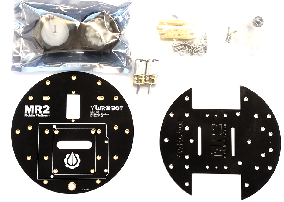 YwRobot MR2 Smart Car Chassis - 2 N20 Getriebemotoren, 70 x 85 mm
