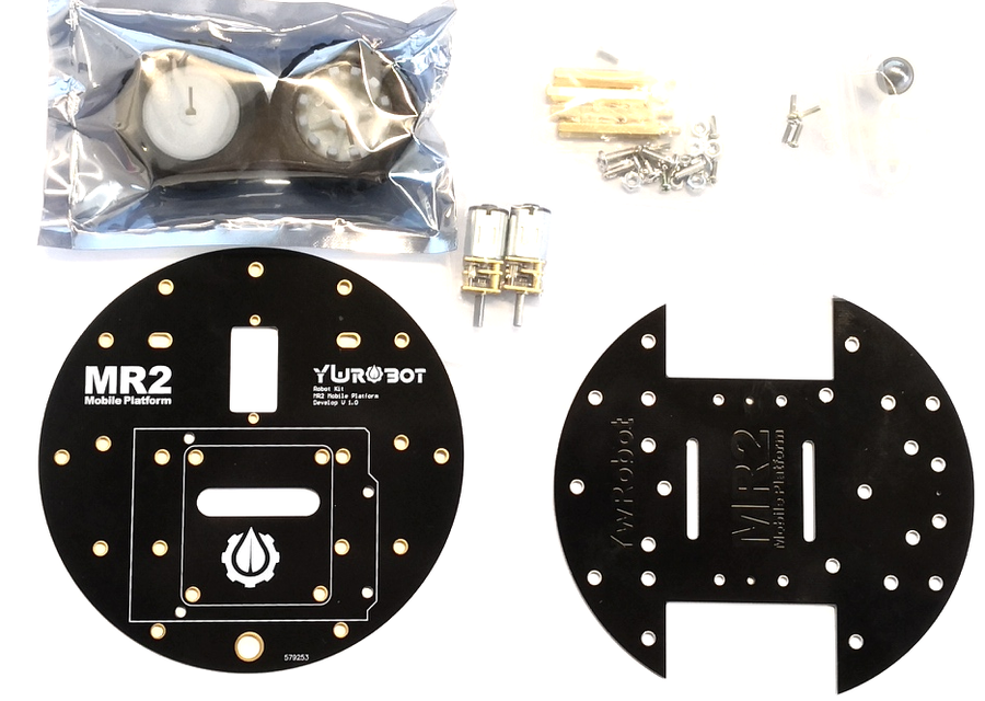 YwRobot MR2 Smart Car Chassis - 2 N20 Getriebemotoren, 70 x 85 mm
