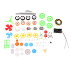 Engrenages, accessoires de transmission, moteurs, roues - kit de 112 pièces