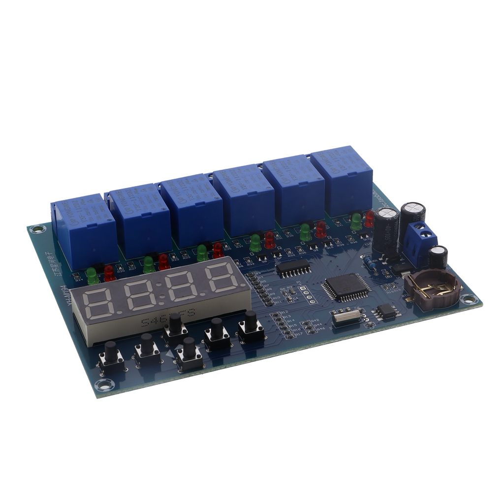 Relais temporisé à cinq canaux, 12V - (XH-M194)